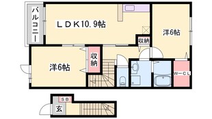 本竜野駅 徒歩34分 2階の物件間取画像